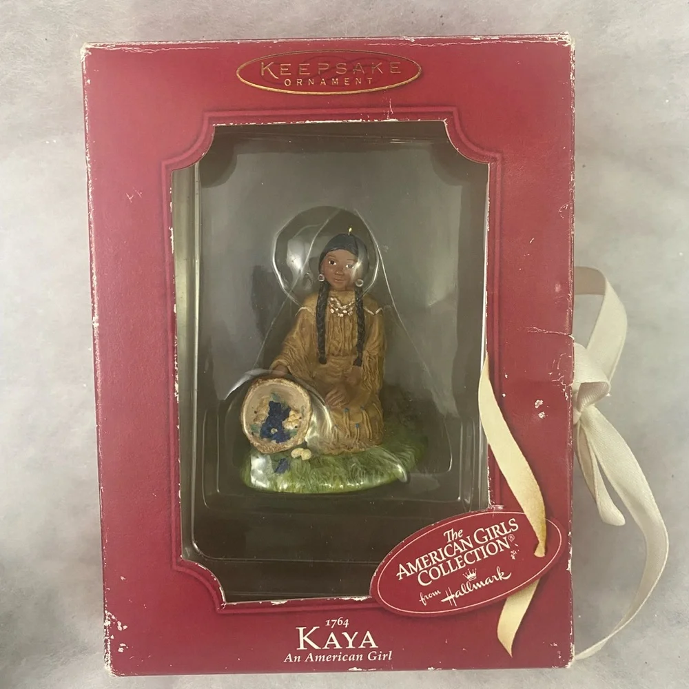 Vtg American Girl Collection Ornament by Hallmark Kaya Traditional Outfit 2002